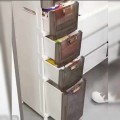 Мултифукционален Шкаф за Баня на Колелца. Водоустойчив изработен от Поликарбон