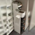 Мултифукционален Шкаф на Колелца, водоустойчив С Вграден ароматизатор и с Вградена LED светлина.Изработен от Поликарбон 